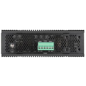 D-Link DIS-200G-12PSW 12-Port Smart Managed Industrial PoE Ethernet Switch, 2 SFP slots, Fanless, DIN-rail, wall, or rack mount